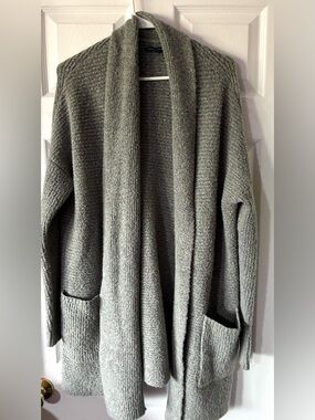 American Eagle Outfitters Grey Open Cardigan